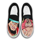 Blackbeard Slip On Sneakers Custom Anime One Piece Shoes