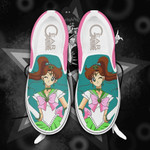 Sailor Jupiter Slip On Sneakers Sailor Anime Custom Shoes