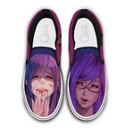 Rize Kamishiro Slip On Sneakers Custom Anime Tokyo Ghoul Shoes
