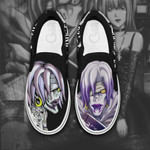 Shinigami Rem Slip On Sneakers Death Note Custom Anime Shoes