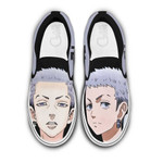 Takashi Mitsuya Slip On Sneakers Custom Anime Tokyo Revengers Shoes