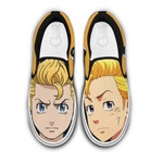 Takemichi Hanagaki Slip On Sneakers Custom Anime Tokyo Revengers Shoes