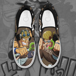 Usopp Slip On Sneakers One Piece Custom Anime Shoes