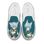 Sinon Slip On Sneakers Custom Anime Sword Art Online Shoes