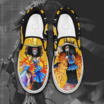 Brook Slip On Sneakers One Piece Custom Anime Shoes