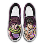 Joseph Joestar Slip On Sneakers Custom Anime JoJo's Bizarre Adventure Shoes