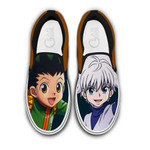 Gon & Killua Slip On Sneakers Custom Anime Hunter x Hunter Shoes