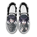 Kokichi Oma Slip On Sneakers Custom Anime Danganronpa Shoes