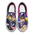 Robert Speedwagon Slip On Sneakers Custom Anime JoJo's Bizarre Adventure Shoes