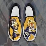 Vegeta Saiyan Slip On Sneakers Canvas Dragon Ball Custom Anime Shoes