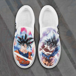 Goku Ultra Instinct Slip On Sneakers Canvas Dragon Ball Custom Anime Shoes