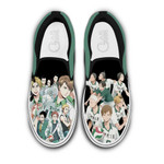 Date Tech High Slip On Sneakers Custom Anime Haikyuu Shoes