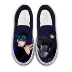 Fushiguro Megumi Slip On Sneakers Custom Anime Jujutsu Kaisen Shoes