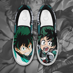 Izuku Midoriya Slip On Sneakers My Hero Academia Custom Anime Shoes