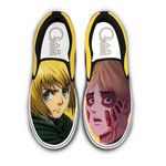 Armin Arlert Slip On Sneakers Custom Anime Attack On Tian Shoes