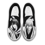 Gin Ichimaru Slip On Sneakers Custom Anime Bleach Shoes