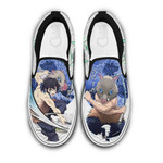 Inosuke Slip On Sneakers Custom Anime Demon Slayer Shoes
