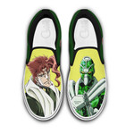 Noriaki Kakyoin Slip On Sneakers Custom Anime JoJo's Bizarre Adventure Shoes