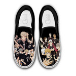 Inarizaki Slip On Sneakers Custom Anime Haikyuu Shoes