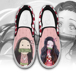 Nezuko Slip On Sneakers Custom Anime Demon Slayer Shoes