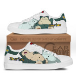 Pokemon Snorlax Skate Sneakers Custom Anime Shoes