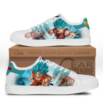Dragon Ball Goku Blue Skate Sneakers Custom Anime Shoes