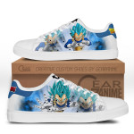 Dragon Ball Vegeta Blue Skate Sneakers Custom Anime Shoes