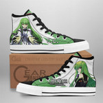 Code Geass C.C. High Top Shoes Custom Anime Sneakers