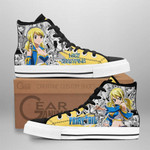 Lucy Heartfilia High Top Shoes Custom Fairy Tail Anime Sneakers