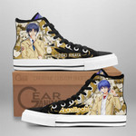 Angel Beats Hideki Hinata High Top Shoes Custom Manga Anime Sneakers