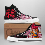 Goku Saiyan God High Top Shoes Custom Manga Anime Dragon Ball Sneakers