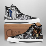 Eren Yeager High Top Shoes Custom Anime Attack On Titan Sneakers