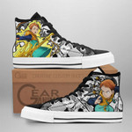 Grizzly's Sin of Sloth King High Top Shoes Custom Manga Anime Seven Deadly Sins Sneakers