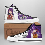 Fate Zero Sakura Matou High Top Shoes Custom Anime Sneakers