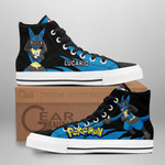 Pokemon Lucario High Top Shoes Custom Anime Sneakers