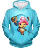 One Piece Hoodie - One Piece Cotton Candy Lover Doctor Tony Tony Chopper Blue Hoodie