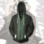 Bleach Kisuke Urahara Zip Up Hoodie Jacket - Bleach Anime Hoodie