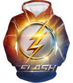 DC Comics The Flash Symbol Hoodie - Superhero 3D Hoodies And Clothing Hoodie