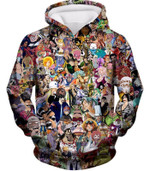 One Piece Hoodie - One Piece Anime One Piece All in One Characters Hoodie
