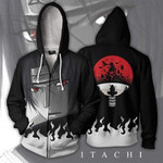 Naruto Itachi Uchiha Zip Up Hoodie Jacket