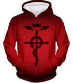 Fullmetal Alchemist Mystical Alchemical Symbol Flamel Red Hoodie
