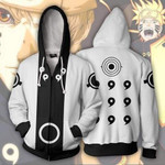 Naruto's Six Paths Sage Mode Zip Up Hoodie Jacket