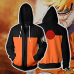 Naruto Hoodies - Young Naruto Uzumaki Zip Up Hoodie Jacket