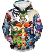 Pokemon Hoodie - Pokemon Pokemon X and Y Series All in One Cool Hoodie