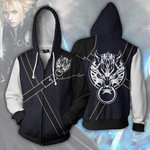 Final Fantasy Hoodies - Cloud Strife Zip Up Hoodie Jacket