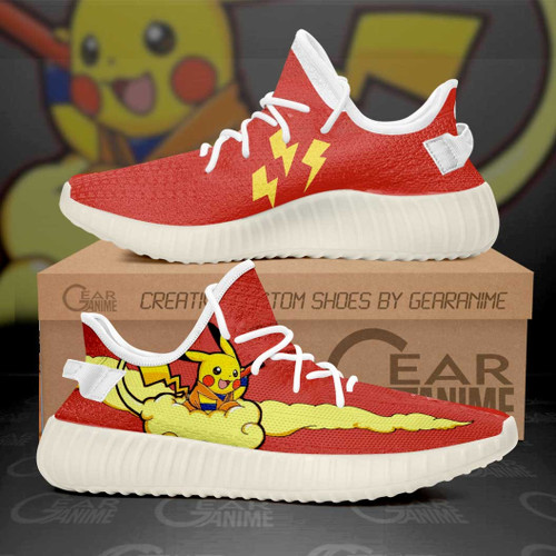 Pikagoku Shoes Custom Pikachu Mixed Goku Kintoun Anime Sneakers