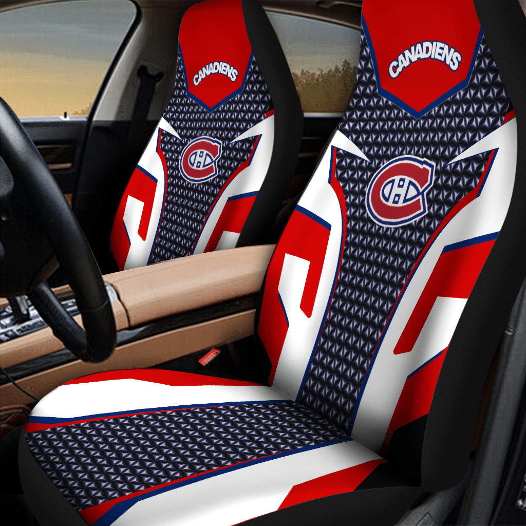 HOT NHL Team Montreal Canadiens Red-White 3D Seat Car Cover2