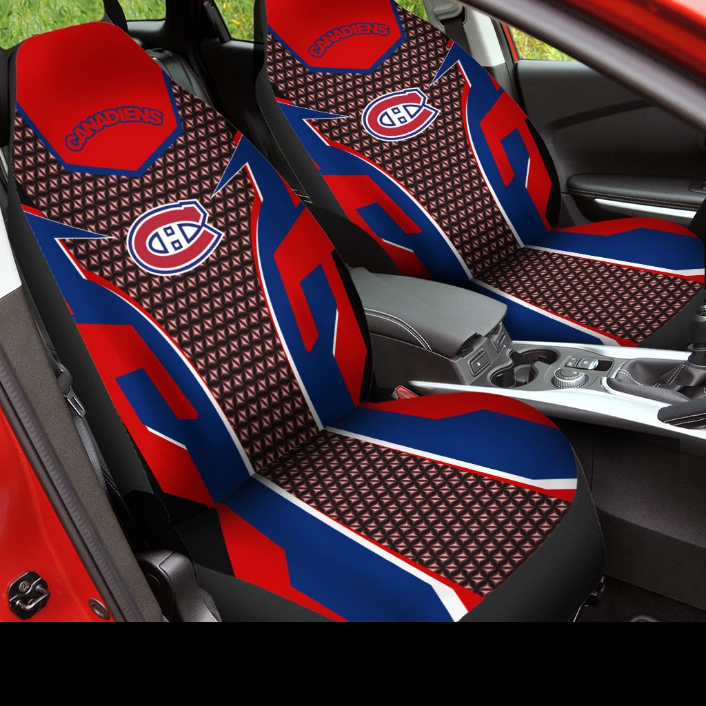 HOT NHL Team Montreal Canadiens Red-Blue 3D Seat Car Cover2