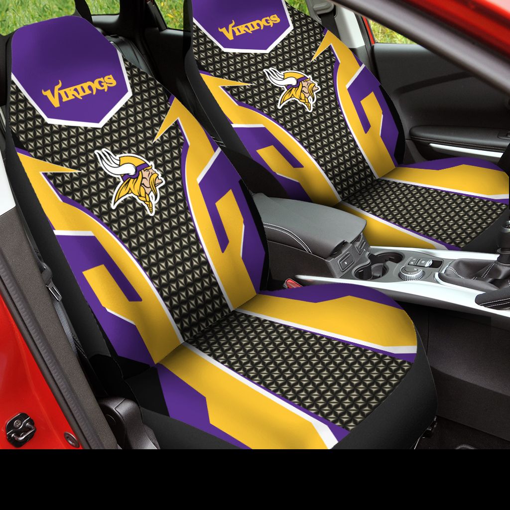 HOT NFL Team Minnesota Vikings 3D Seat Car Cover1