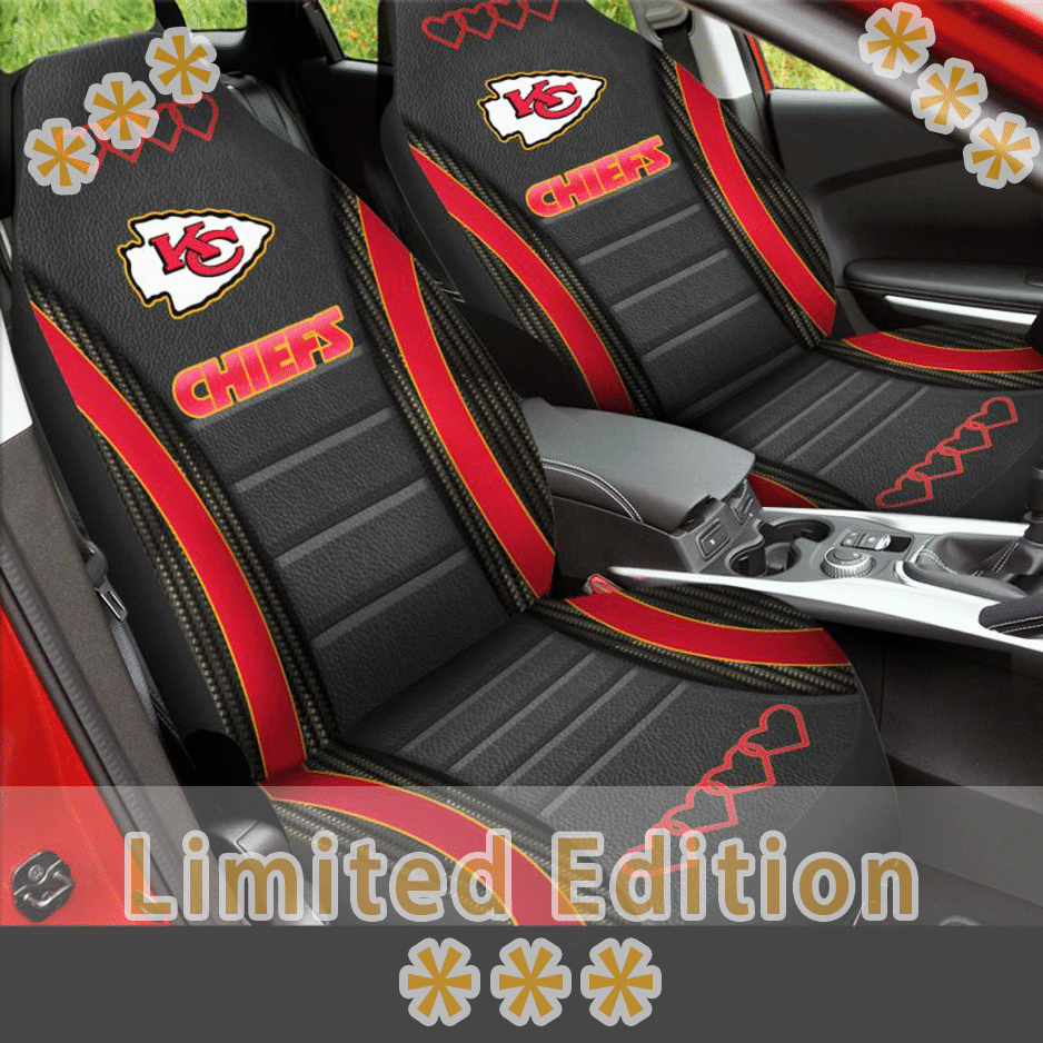 HOT NFL Team Kansas City Chiefs 3D Seat Car Cover1